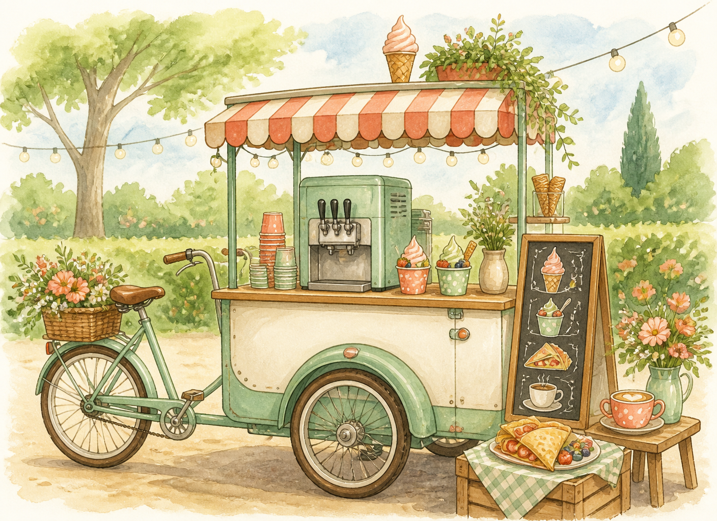 Sweeties Lastenrad bei einem sommerlichen Event